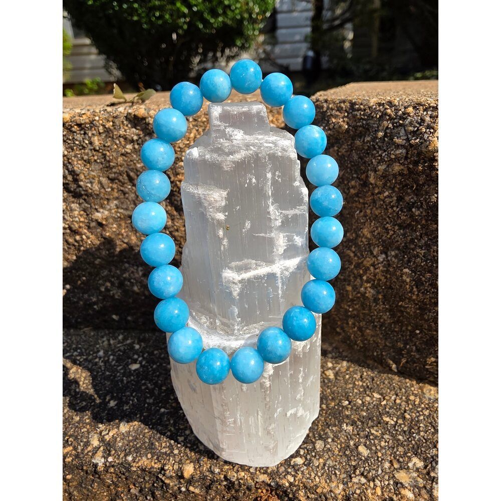 🌊 Aquamarine Bracelet – Ocean Calm in 8mm
